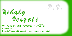 mihaly veszeli business card